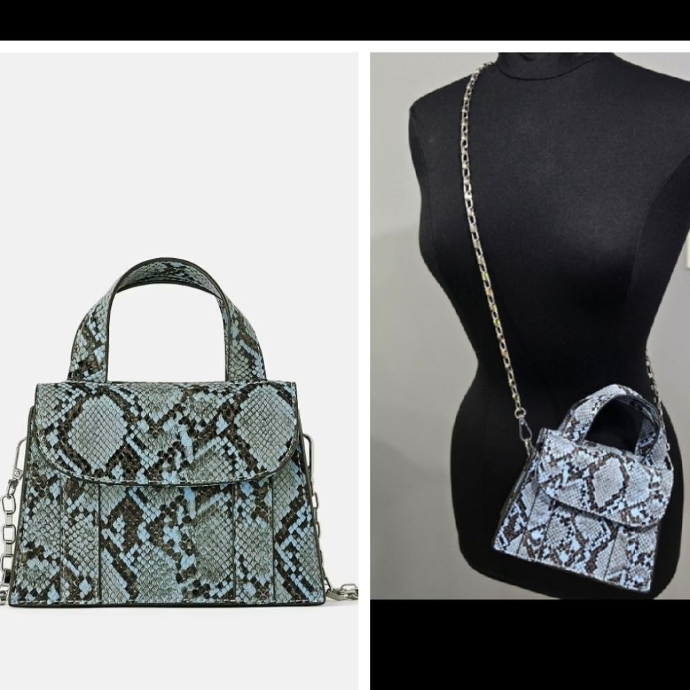 ZARA Animal Print Mini Bag, long crossbody/Should strap. Super cute.